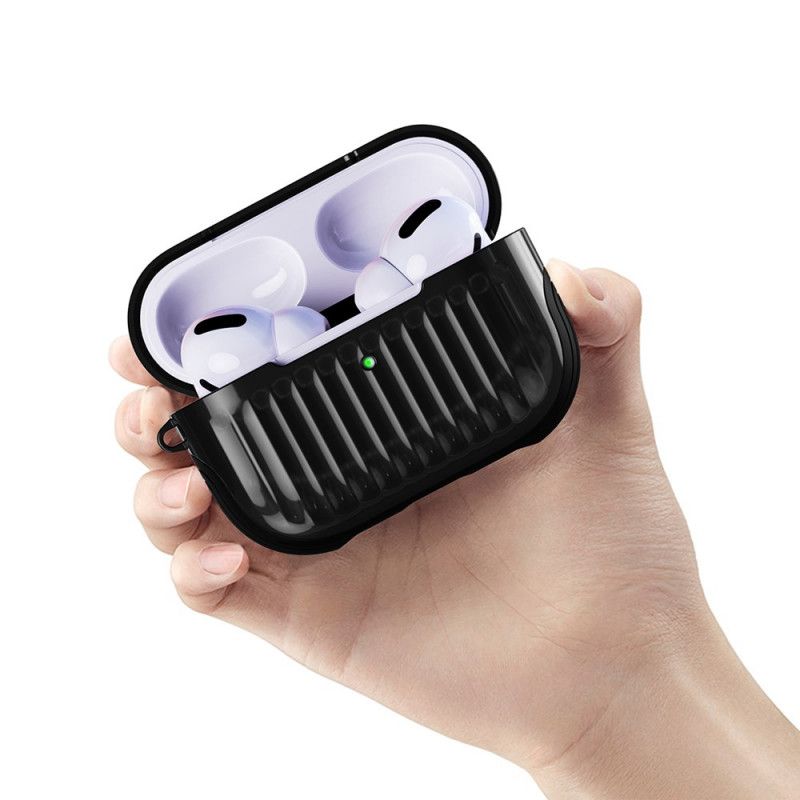 Kuori AirPods Pro Valkoinen Musta Kiiltävä Hybridimalli