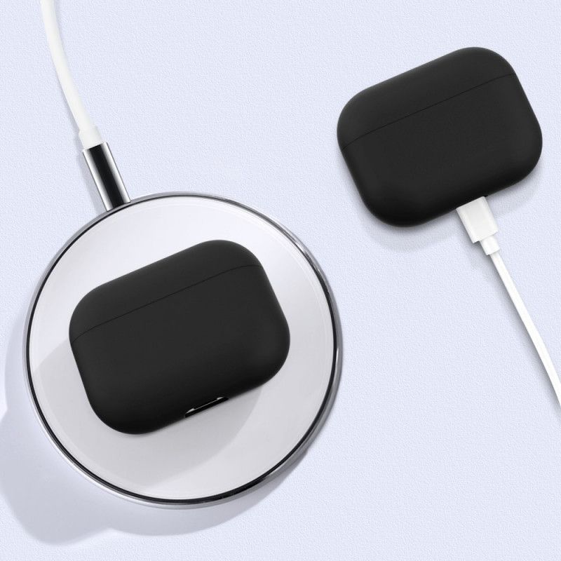 Kuori AirPods Pro Valkoinen Musta Klassinen Joustava Silikoni Suojakuori