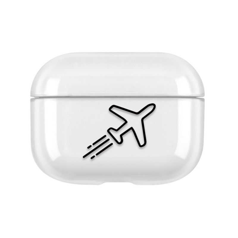 Kuori AirPods Pro Valkoinen Musta Läpinäkyvä Liike Suojakuori