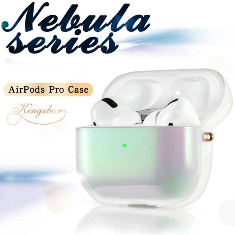 Kuori AirPods Pro Violetti Valkoinen Sumusarja Kingxbar-Sumusarja Suojakuori