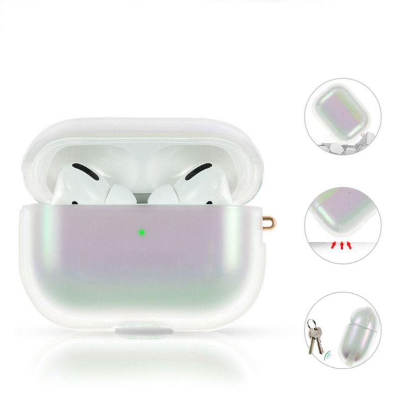 Kuori AirPods Pro Violetti Valkoinen Sumusarja Kingxbar-Sumusarja Suojakuori