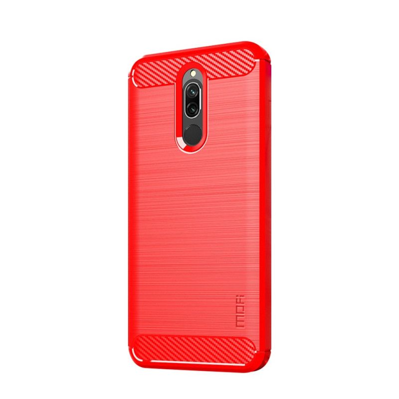 Case Kuoret Xiaomi Redmi 8 Harmaa Musta Puhelinkuoret Mofi Harjattu Hiilikuitu