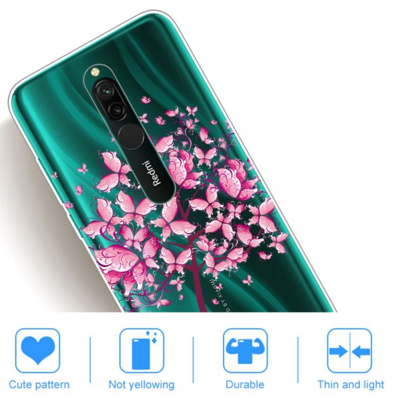 Case Kuoret Xiaomi Redmi 8 Puhelinkuoret Vaaleanpunainen Puunpää