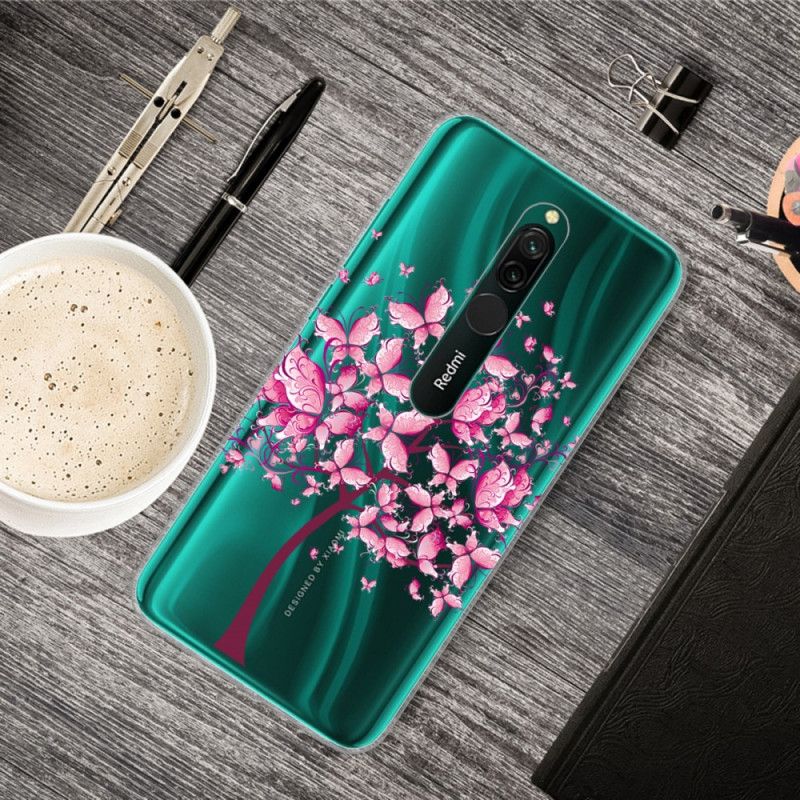 Case Kuoret Xiaomi Redmi 8 Puhelinkuoret Vaaleanpunainen Puunpää