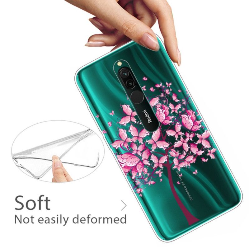 Case Kuoret Xiaomi Redmi 8 Puhelinkuoret Vaaleanpunainen Puunpää