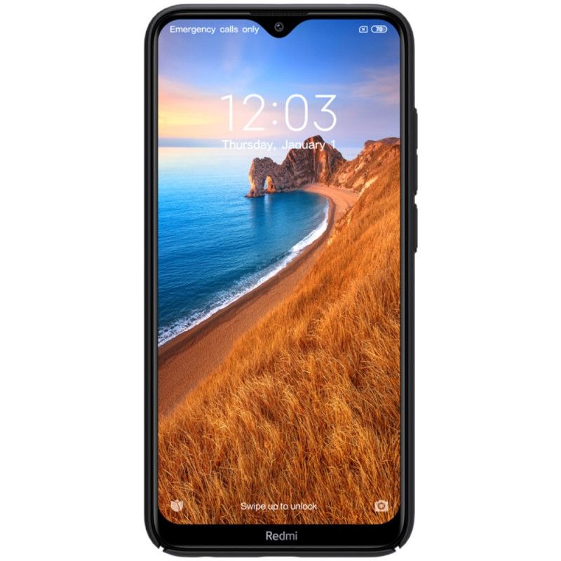 Case Kuoret Xiaomi Redmi 8 Syaani Musta Puhelinkuoret Jäykkä Himmeä Nillkin