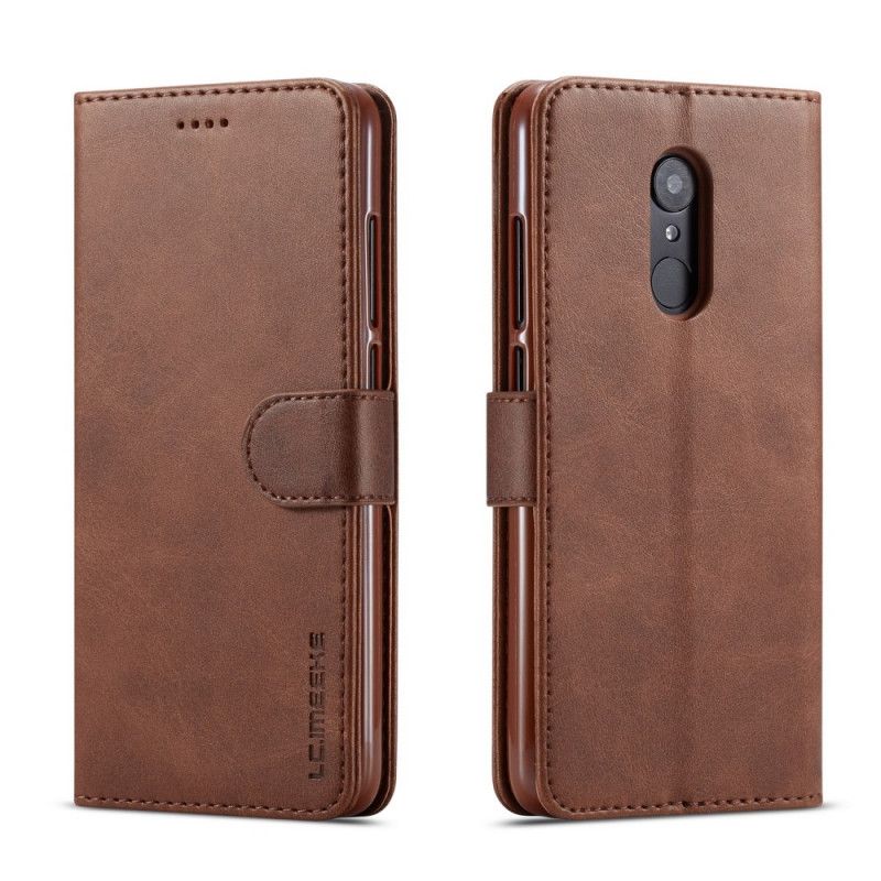 Flip Case Xiaomi Redmi 8 Harmaa Musta Lc.Imeeke Nahkaefekti