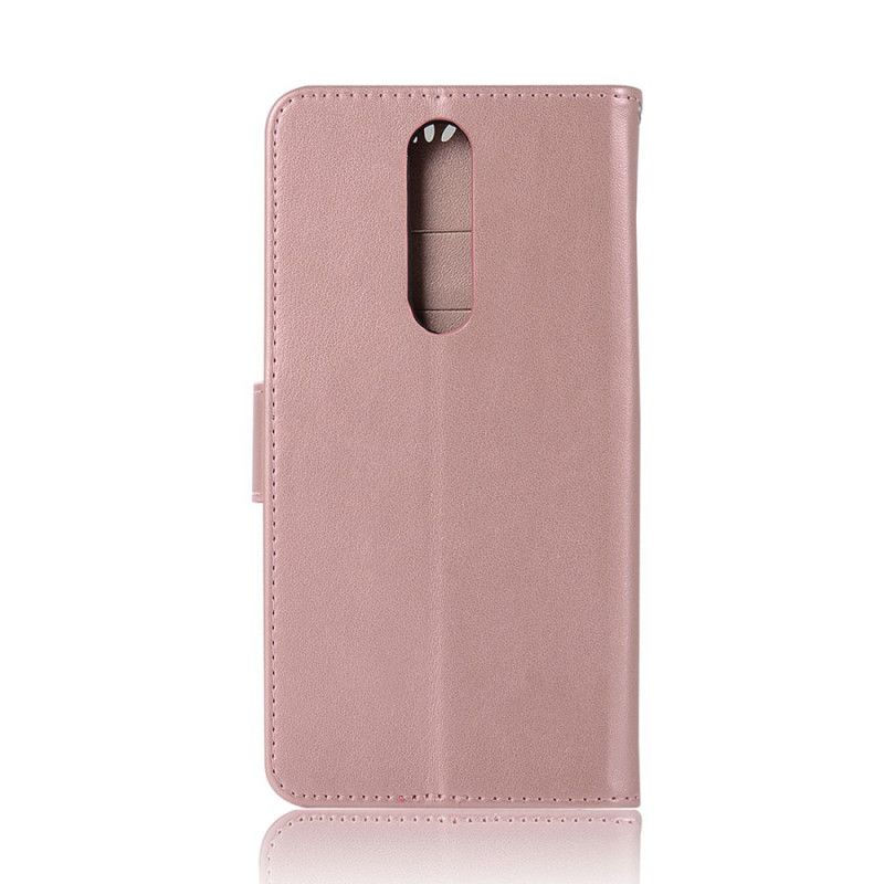 Flip Case Xiaomi Redmi 8 Ruusukulta Nahkainen Pöllö Unen Sieppari