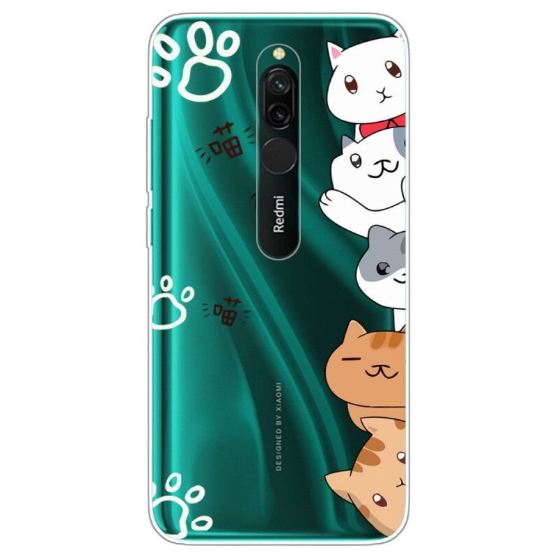 Kuori Xiaomi Redmi 8 Hei Kissat