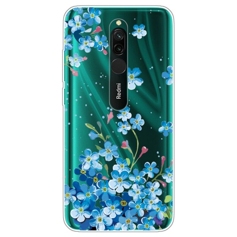 Kuori Xiaomi Redmi 8 Kimppu Sinisiä Kukkia Suojakuori