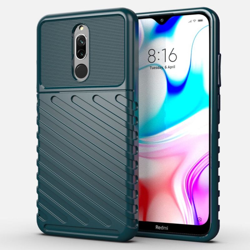 Kuori Xiaomi Redmi 8 Vihreä Musta Ukkosarja Suojakuori