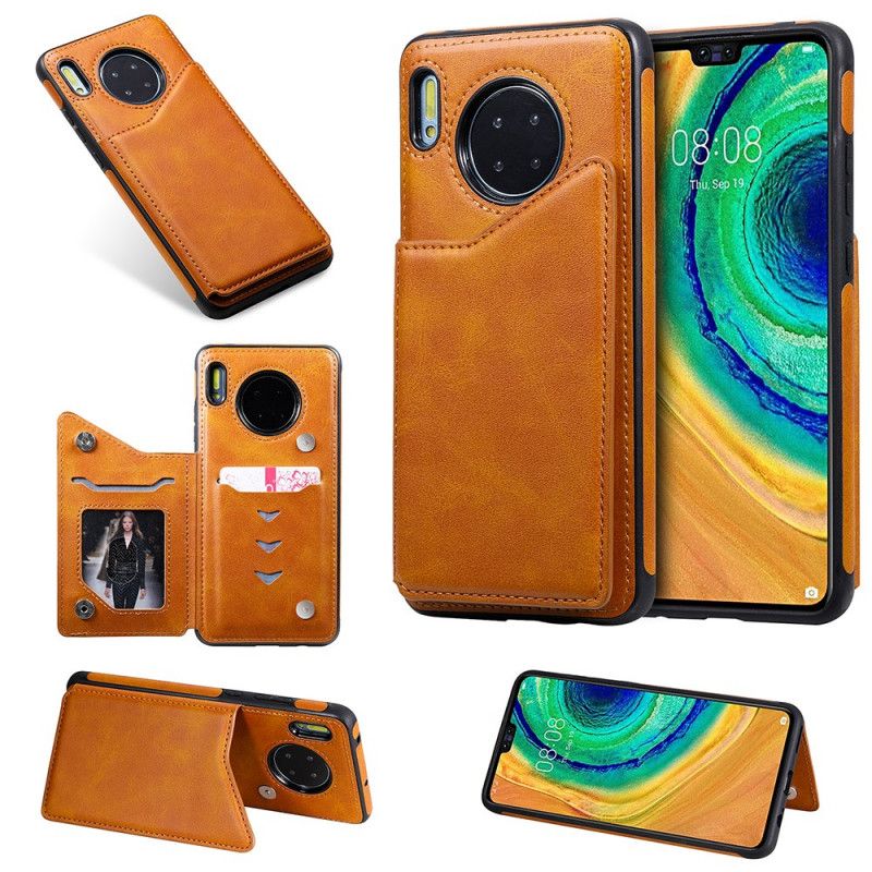 Case Kuoret Huawei Mate 30 Ruskea Puhelinkuoret Monitoimikorttikotelo