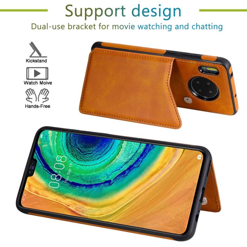 Case Kuoret Huawei Mate 30 Ruskea Puhelinkuoret Monitoimikorttikotelo