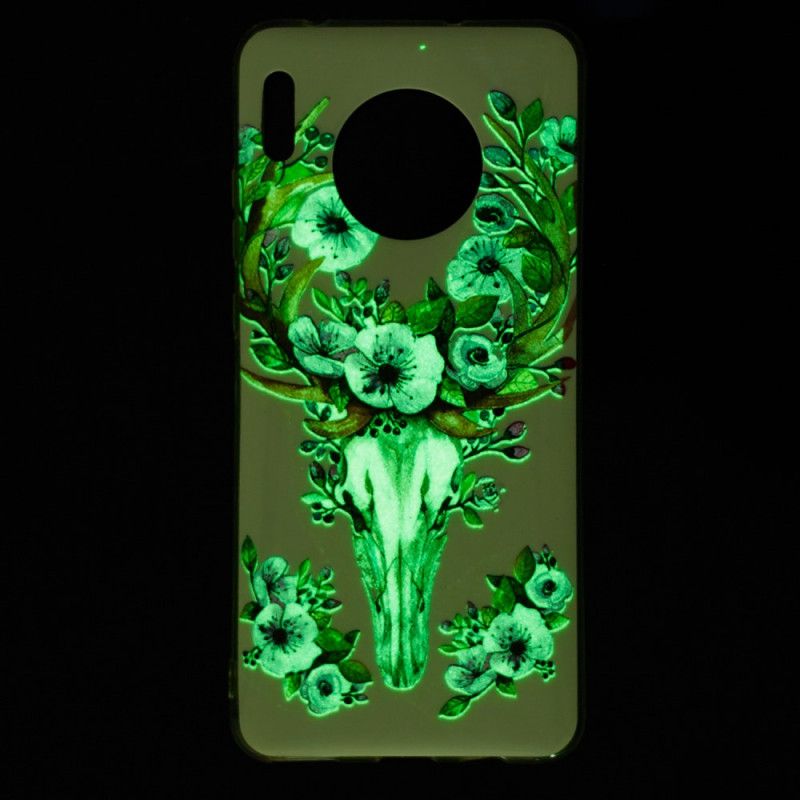 Kuori Huawei Mate 30 Fluoresoiva Kukkiva Hirvi Suojakuori