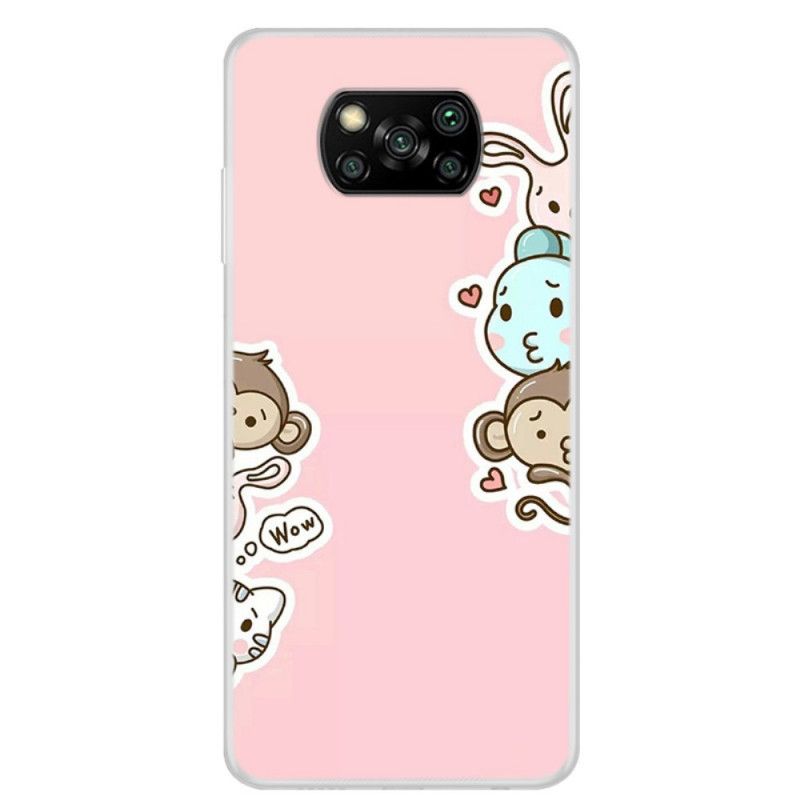 Case Kuoret Xiaomi Poco X3 Puhelinkuoret Wow Eläimet