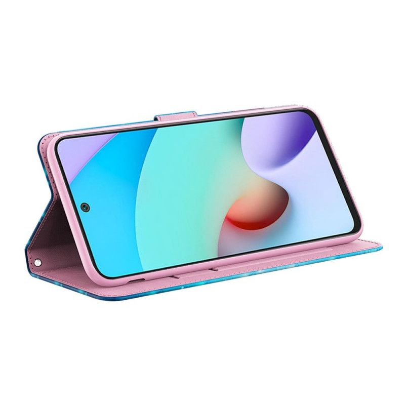 Flip Kotelot Xiaomi Redmi Note 11 / Poco M4 Pro 5g Blue Butterflies Suojakuori