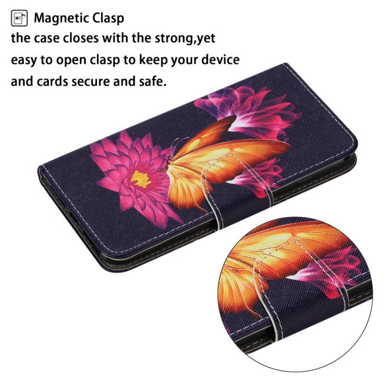 Flip Kotelot Xiaomi Redmi Note 11 / Poco M4 Pro 5g Butterfly And Lotus