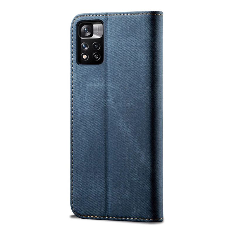 Flip Kotelot Xiaomi Redmi Note 11 / Poco M4 Pro 5g Denim Kangas