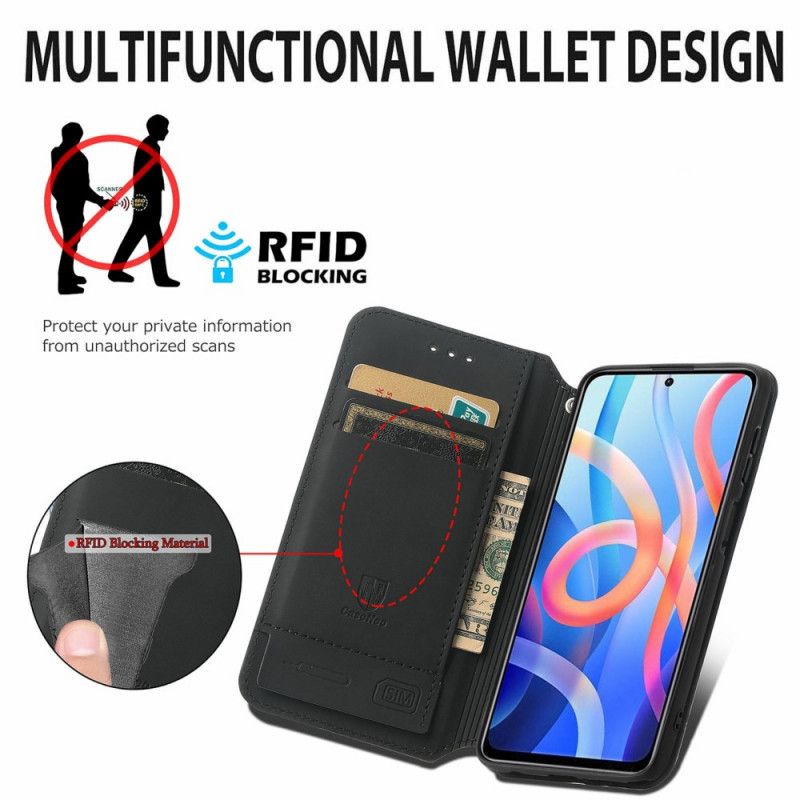 Flip Kotelot Xiaomi Redmi Note 11 / Poco M4 Pro 5g Design Rfid Caseno