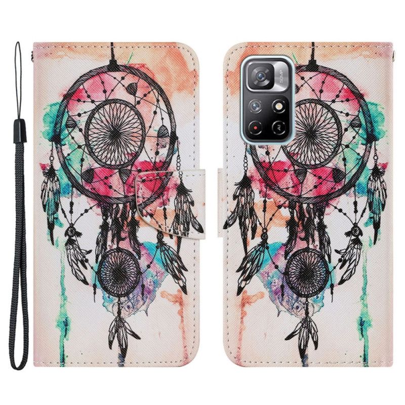 Flip Kotelot Xiaomi Redmi Note 11 / Poco M4 Pro 5g Dream Catcher Akvarelli Suojakuori