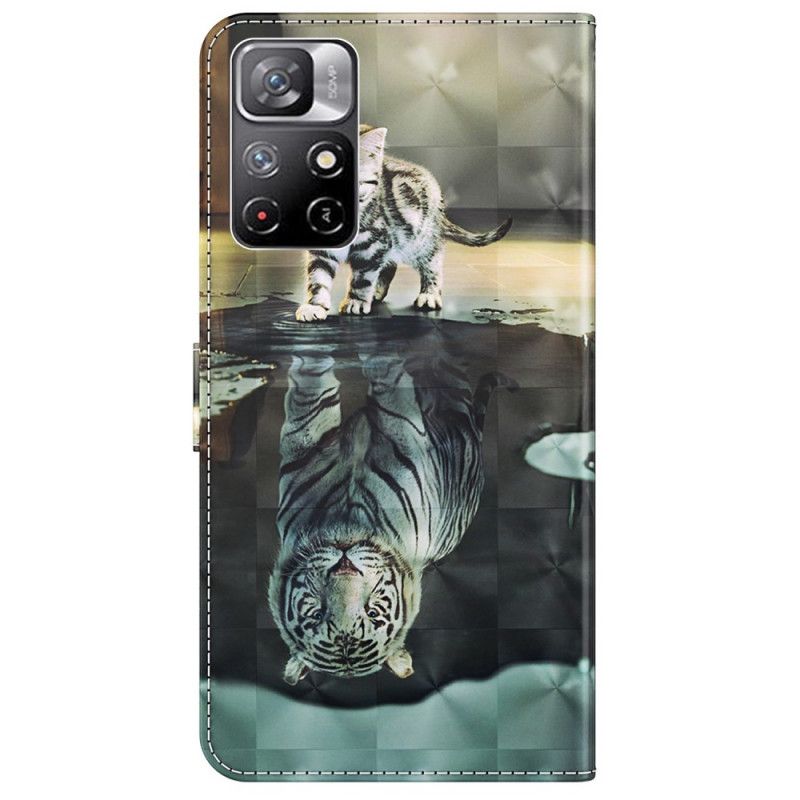 Flip Kotelot Xiaomi Redmi Note 11 / Poco M4 Pro 5g Ernest The Tiger