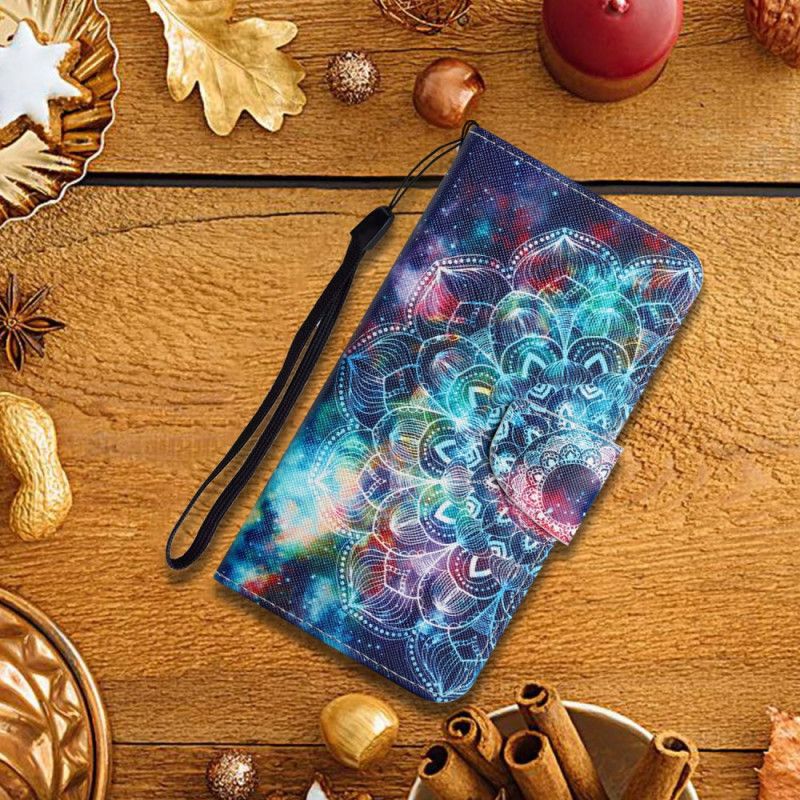 Flip Kotelot Xiaomi Redmi Note 11 / Poco M4 Pro 5g Flashy Half Strappy Mandala Suojakuori