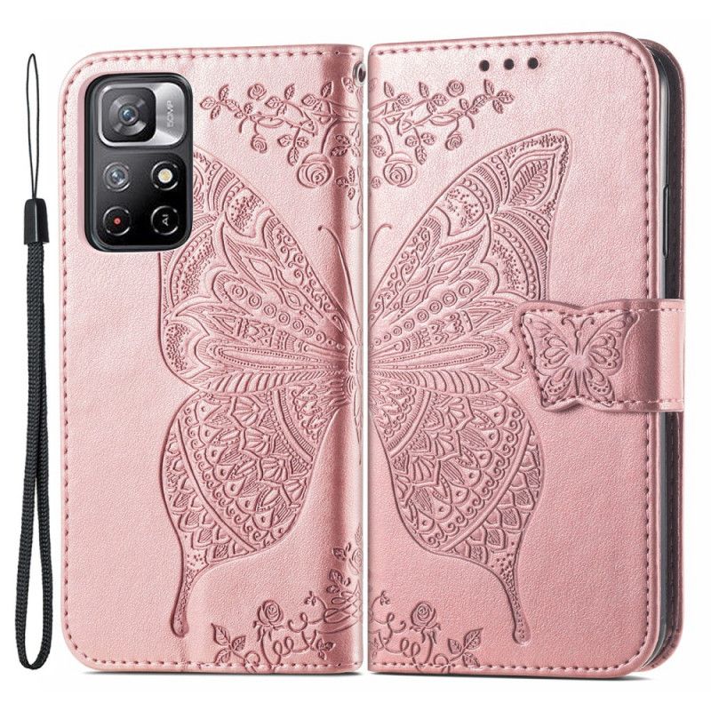 Flip Kotelot Xiaomi Redmi Note 11 / Poco M4 Pro 5g Half Butterflies