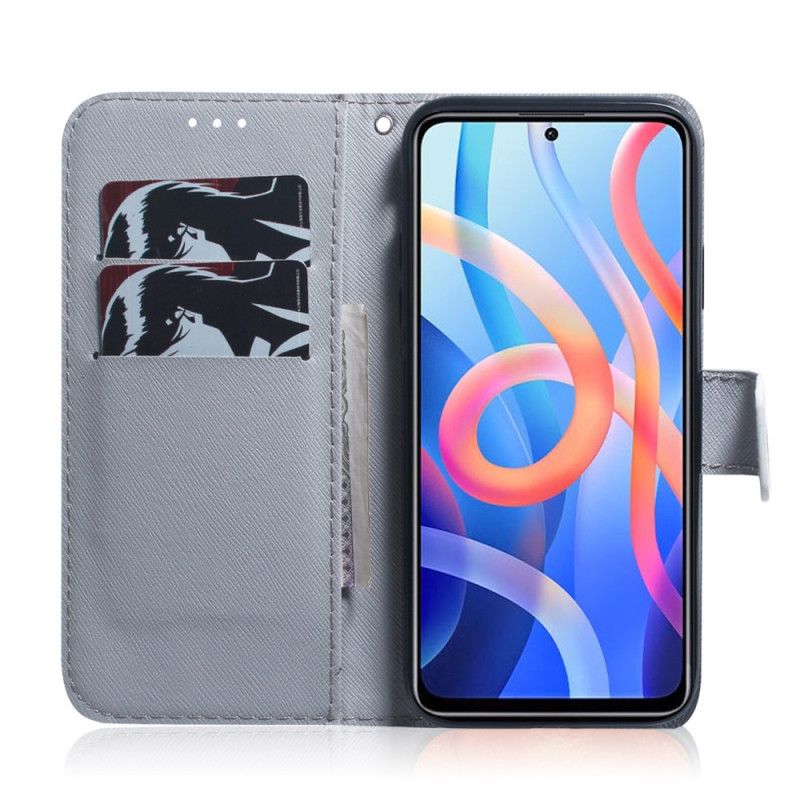 Flip Kotelot Xiaomi Redmi Note 11 / Poco M4 Pro 5g Kukkiva Puun Oksa Suojakuori