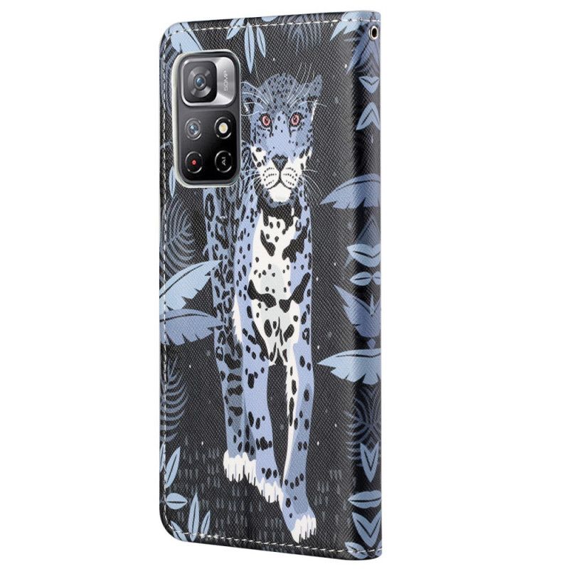 Flip Kotelot Xiaomi Redmi Note 11 / Poco M4 Pro 5g Leopard Strappy