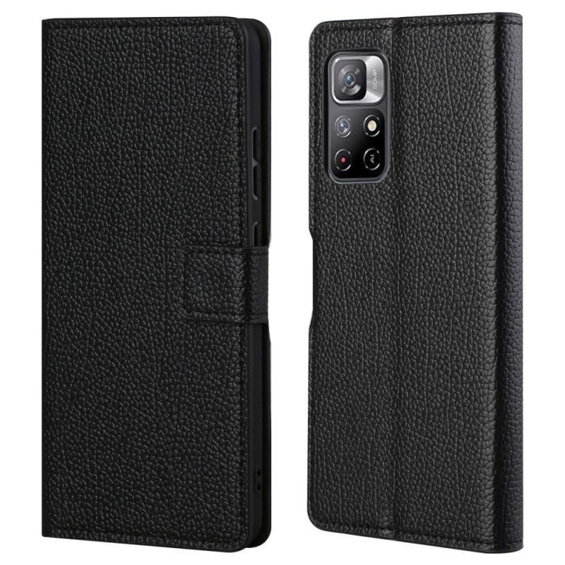 Flip Kotelot Xiaomi Redmi Note 11 / Poco M4 Pro 5g Litchi Grain Leather Effect