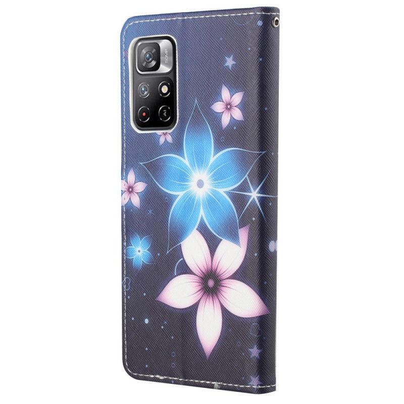 Flip Kotelot Xiaomi Redmi Note 11 / Poco M4 Pro 5g Lunar Strappy Flowers Suojakuori