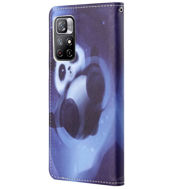 Flip Kotelot Xiaomi Redmi Note 11 / Poco M4 Pro 5g Panda Space Strappy