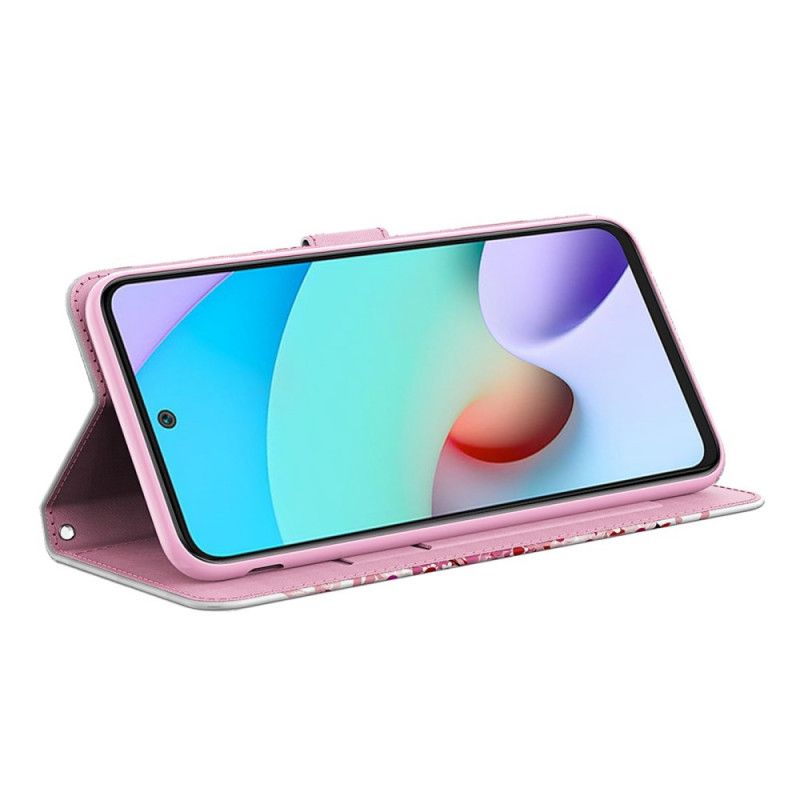 Flip Kotelot Xiaomi Redmi Note 11 / Poco M4 Pro 5g Pink Tree