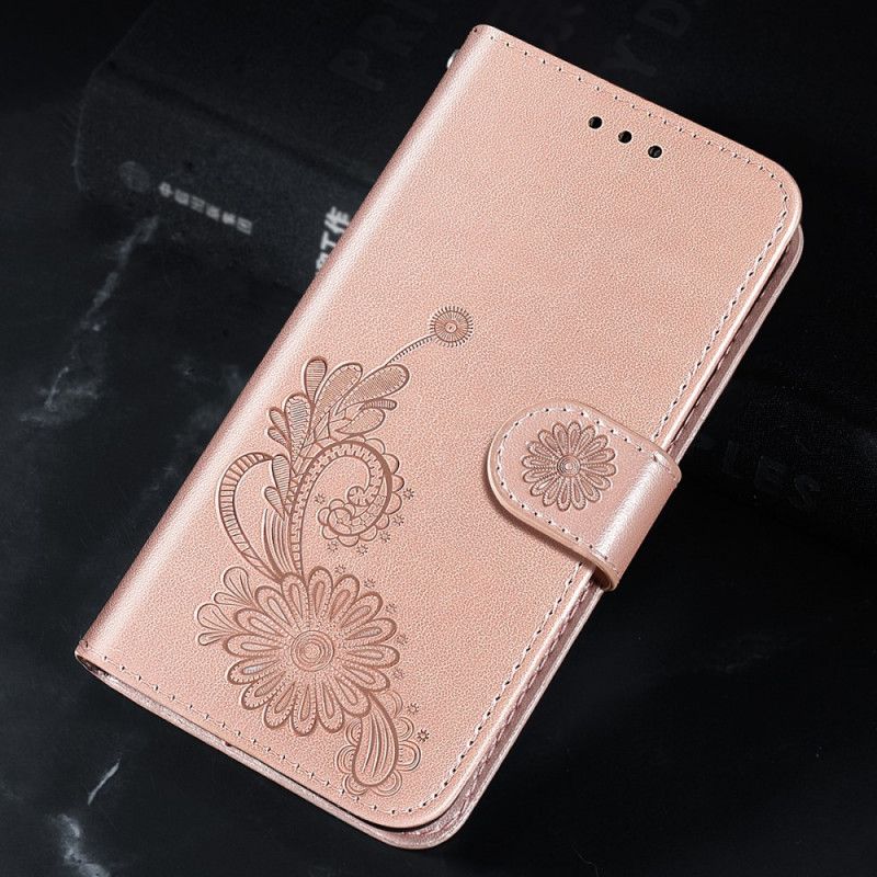 Flip Kotelot Xiaomi Redmi Note 11 / Poco M4 Pro 5g Pitsi- Ja Lootushihna