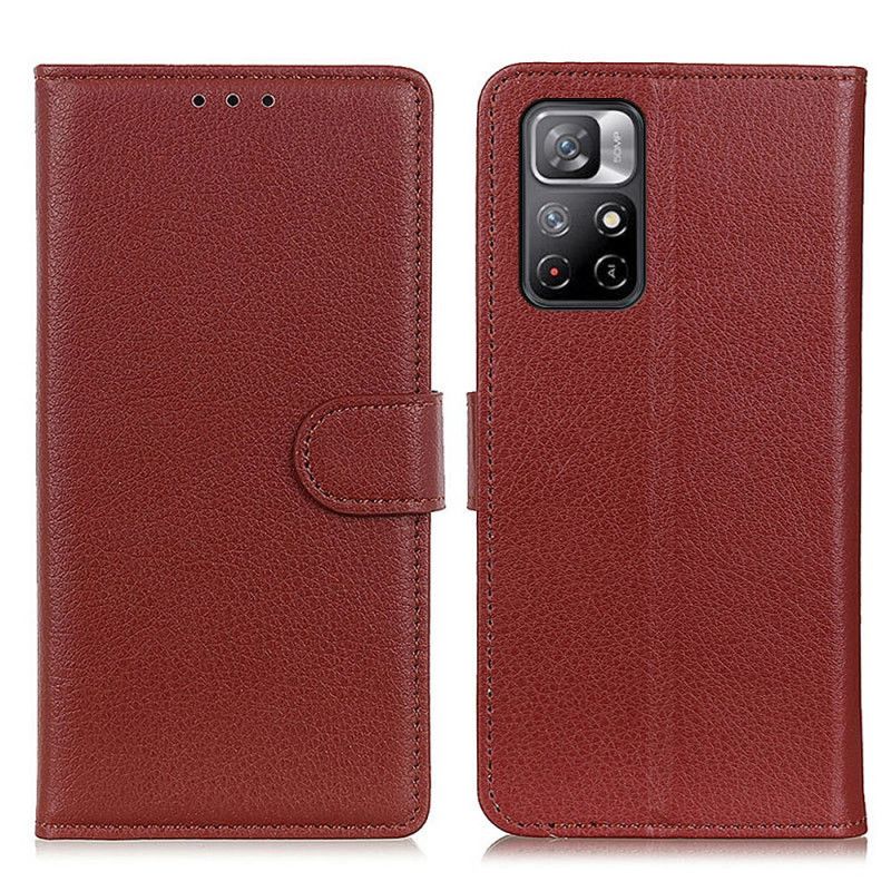 Flip Kotelot Xiaomi Redmi Note 11 / Poco M4 Pro 5g Premium Litchi Leather Effect