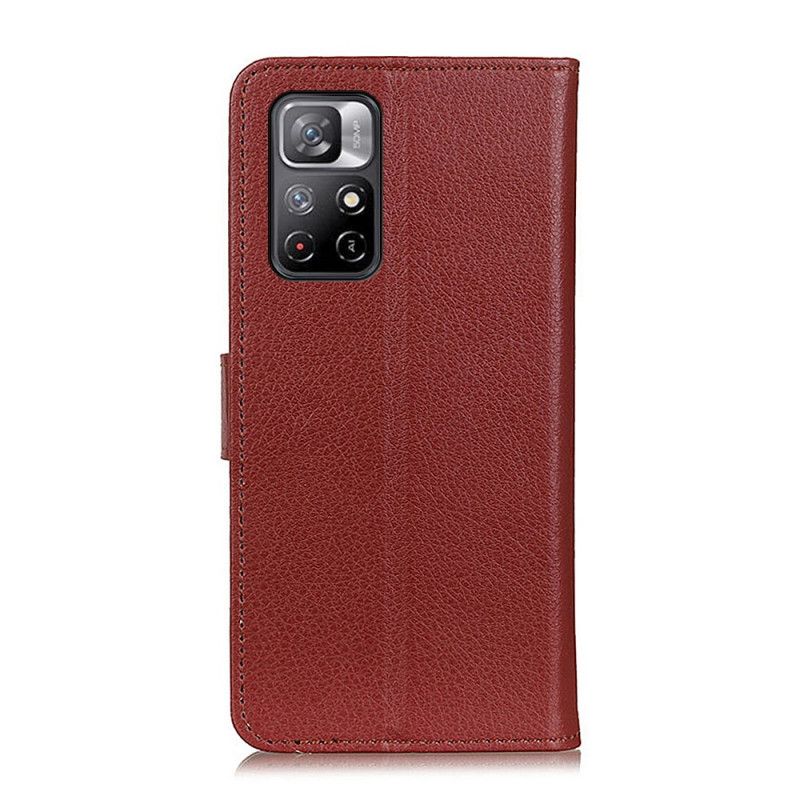 Flip Kotelot Xiaomi Redmi Note 11 / Poco M4 Pro 5g Premium Litchi Leather Effect