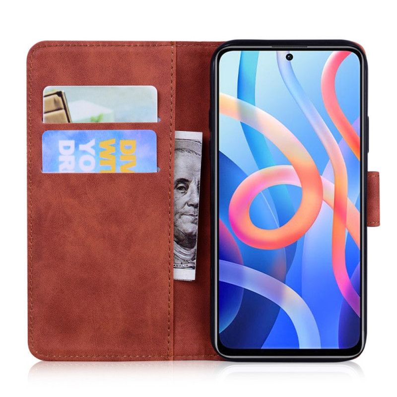 Flip Kotelot Xiaomi Redmi Note 11 / Poco M4 Pro 5g Skin-touch Butterfly