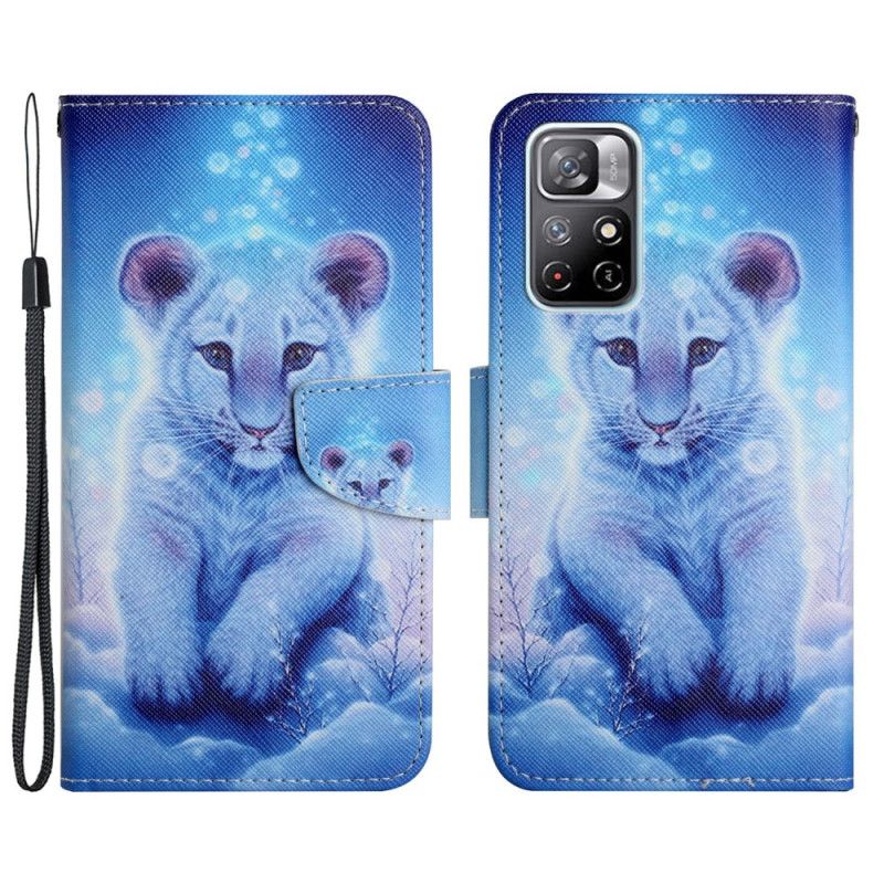 Flip Kotelot Xiaomi Redmi Note 11 / Poco M4 Pro 5g Snow Tiger Suojakuori