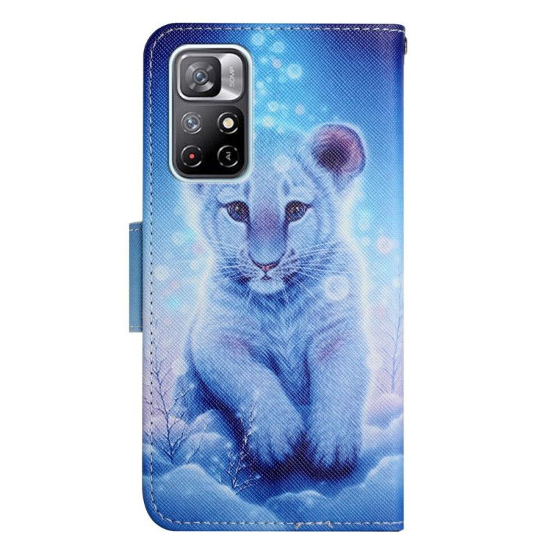 Flip Kotelot Xiaomi Redmi Note 11 / Poco M4 Pro 5g Snow Tiger Suojakuori