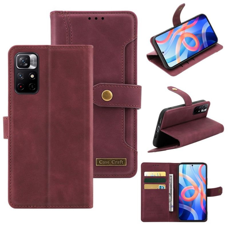 Flip Kotelot Xiaomi Redmi Note 11 / Poco M4 Pro 5g Strap Case Craftilla Suojakuori