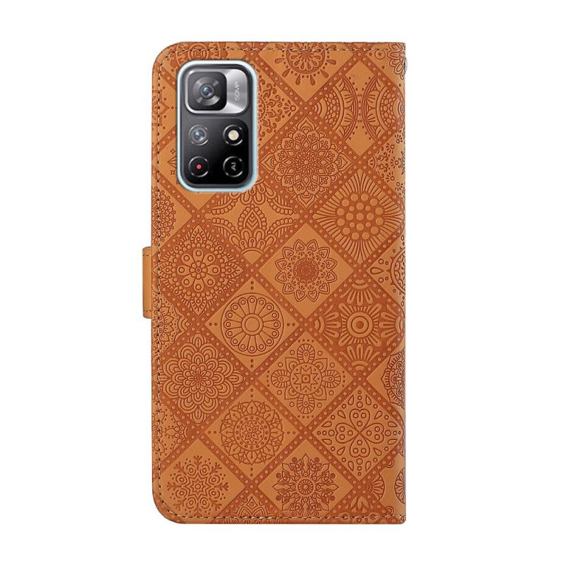 Flip Kotelot Xiaomi Redmi Note 11 / Poco M4 Pro 5g Tapetry Pattern Suojakuori