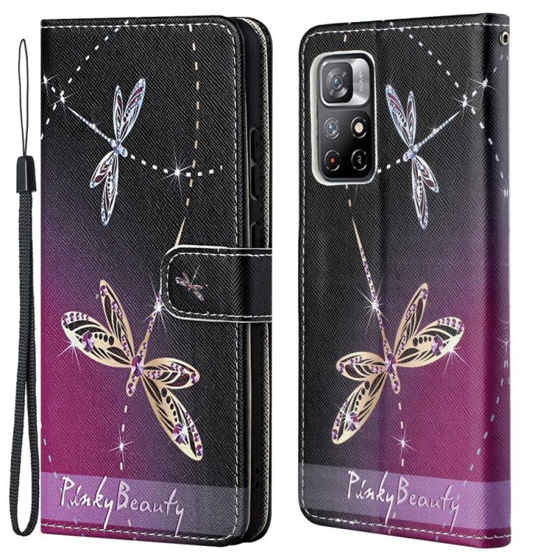 Flip Kotelot Xiaomi Redmi Note 11 / Poco M4 Pro 5g Thong Dragonflies