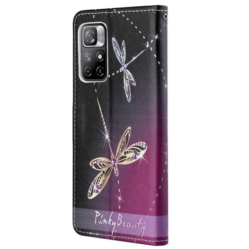 Flip Kotelot Xiaomi Redmi Note 11 / Poco M4 Pro 5g Thong Dragonflies