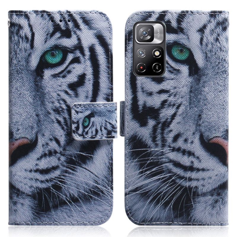 Flip Kotelot Xiaomi Redmi Note 11 / Poco M4 Pro 5g Tiger Face