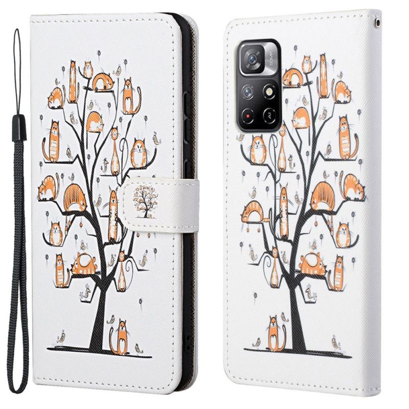 Kotelot Xiaomi Redmi Note 11 / Poco M4 Pro 5g Puhelinkuoret Funky Cats Strappy