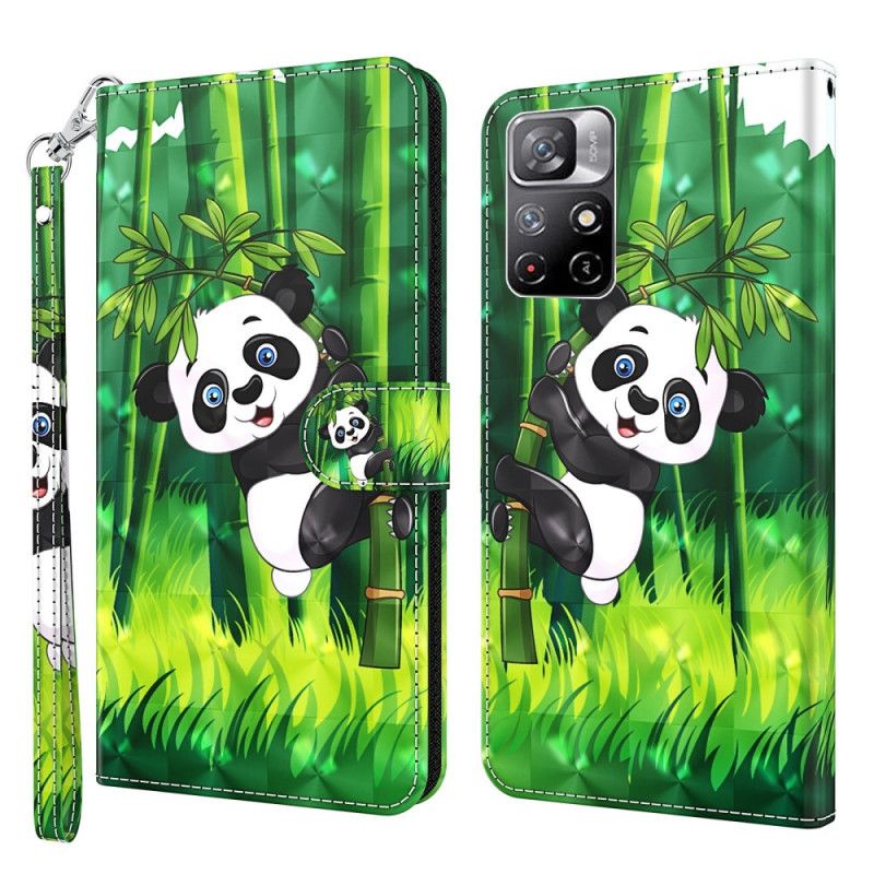 Kotelot Xiaomi Redmi Note 11 / Poco M4 Pro 5g Puhelinkuoret Panda Ja Bambu