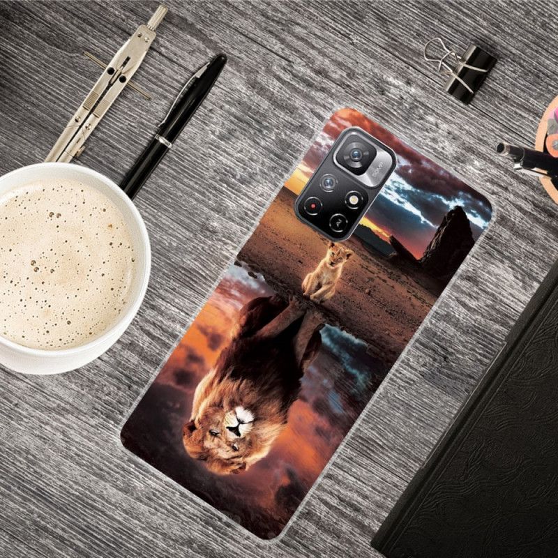 Kuori Case Xiaomi Redmi Note 11 / Poco M4 Pro 5g Puhelinkuoret Dream Of Lion Cub