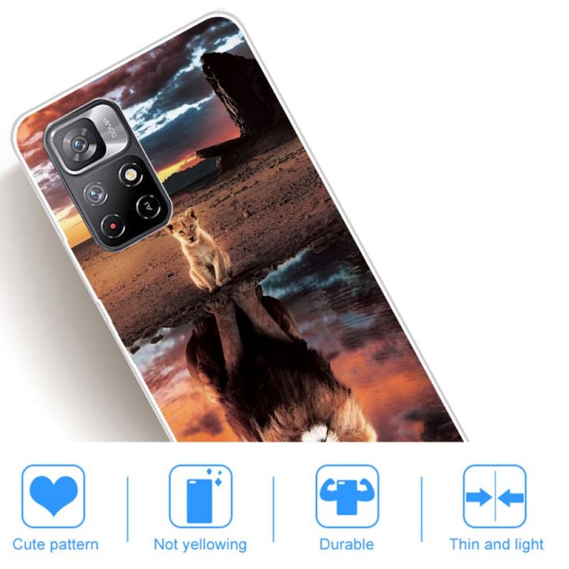 Kuori Case Xiaomi Redmi Note 11 / Poco M4 Pro 5g Puhelinkuoret Dream Of Lion Cub