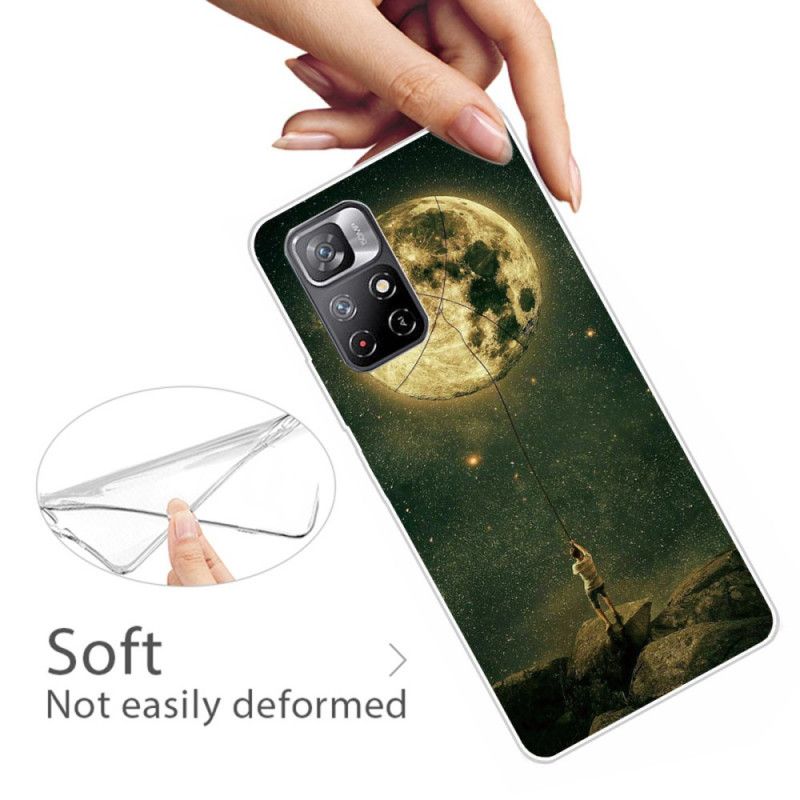 Kuori Case Xiaomi Redmi Note 11 / Poco M4 Pro 5g Puhelinkuoret Joustava Mies Kuussa