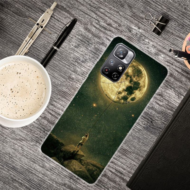 Kuori Case Xiaomi Redmi Note 11 / Poco M4 Pro 5g Puhelinkuoret Joustava Mies Kuussa